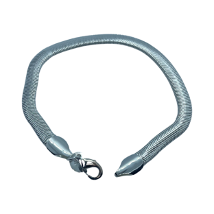 Clyo armband zilver platte snake