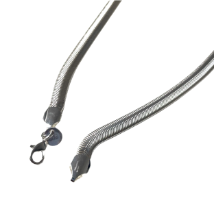 Clyo ketting zilver platte snake