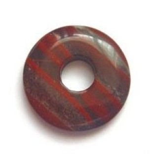 Clyo donut rode regenboog jaspis