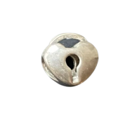 Clyo kids bead zilver hartje met slot