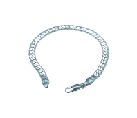 Clyo armband zilver platte fantasie schakel