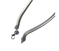 Clyo ketting zilver platte snake