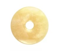 Clyo donut yellow calcite 