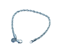 Clyo armband zilver gedraaide schakel 5 mm
