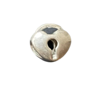 Clyo kids bead zilver hartje met slot