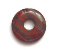 Clyo donut rode regenboog jaspis