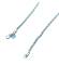 Clyo ketting zilver gedraaide schakel 2 mm