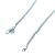 Clyo ketting zilver gedraaide schakel 4 mm